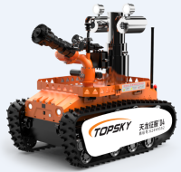 防爆消防滅火偵察機器人 （ 輕型，第10代）（360度云臺版本）